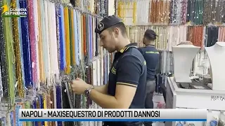 Napoli, bigiotteria e cosmetici dannosi: sequestrati oltre 3 milioni di pezzi