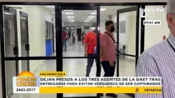 DAET police officers accused of drug trafficking surrender to authorities in San Pedro Sula
