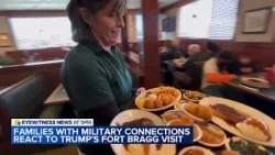 Families with military connections react to Trump's Fort Bragg visit