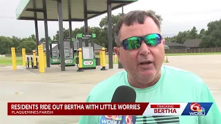 Plaquemines Parish residents ride out Tropical Storm Bertha