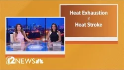 What is the difference between heat exhaustion and heat stroke?