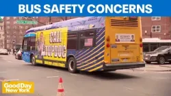 Профсоюз утверждает, что некоторые автобусы нью-йоркской транспортной компании MTA были отправлен...