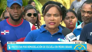 Protest over school remodeling in Pedro Brand