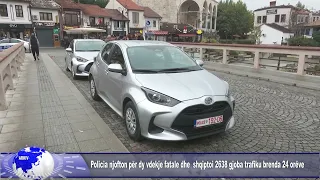 Policia njofton për dy vdekje fatale dhe  shqiptoi 2638 gjoba trafiku brenda 24 orëve