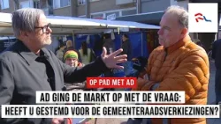 Op Pad Met Ad ging de markt op met de vraag: "Heeft u gestemd voor de gemeenteraadsverkiezingen?"