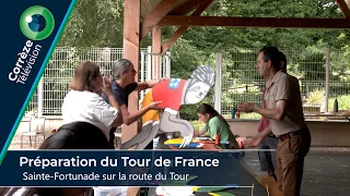 Préparation du Tour de France à Sainte-Fortunade