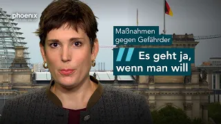 phoenix nachgefragt mit Mona Jaeger, FAZ, zu Maßnahmen gegen Gefährder und zu möglichem AfD-Verbot.