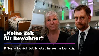 Pflege unter Druck: Kretschmer widmet Sommerfest der "Pflege" I Sachsen Fernsehen