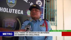 MAN ARRESTED IN CHOLUTECA FOR ROBBING A BUSINESS