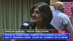 EVANGELINA CHAMORRO: APERTURA DE SESIONES