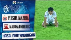 Hasil Pertandingan Persija Jakarta VS Madura United FC  | BRI Liga 1 2023/24