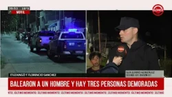 Man shot and three people detained