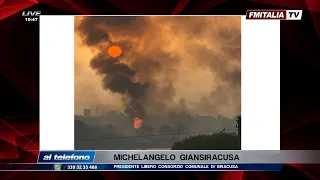 Incendio alle Saline di Siracusa - Michelangelo Giansiracusa Presidente Libero Consorzio