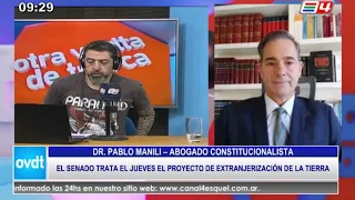 Manili stated that the Private Property Inviolability Law could be declared unconstitutional