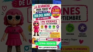 🎉❤️ #Solidarity | A new edition of La Porota's big Children's Day party is coming