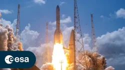 Launch of first Ariane 6 with four boosters