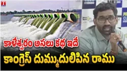 Irrigation Expert Ramu Backlash to Congress Over Kaleshwaram Project Waters | Lashes Out Congress