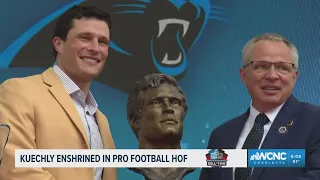 Luke Kuechly enshrined in the Pro Football Hall of Fame