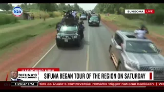 Edwin Sifuna and Linda Mwananchi team head to Bungoma's Posta Grounds