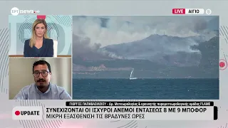 Γ. Παπαβασιλείου, Δρ. Μετεωρολογίας - Συνεχίζονται οι ισχυροί άνεμοι 8-9 μποφόρ