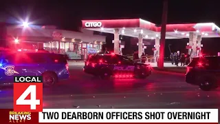 Two Dearborn officers shot overnight