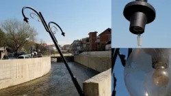 Dëmtohen disa shtylla të ndriçimit publik në shetitoren e lumit Krena