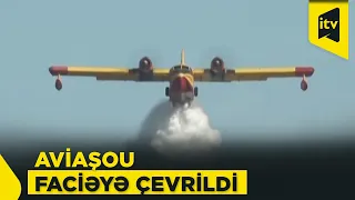 Yunanıstanda “F-4 Phantom” qırıcısı aviaşou zamanı qəzaya uğrayıb