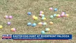 В Джексонвилле отмечают Пасху масштабной охотой за пасхальными яйцами на фестивале Riverfront Pal...