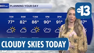 Moisture Moves Through Southern Nevada Monday with Spotty Showers