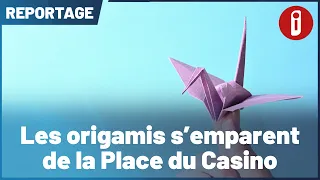 Origami takes over the Place du Casino