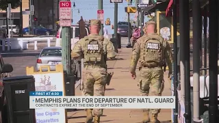 Memphis plans for departure of National Guard