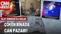 The First Moments After the Tragic Incident in Maltepe! The Bottom 2 Floors of a 6-Story Building...