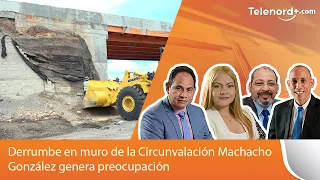 Derrumbe en muro de la Circunvalación Machacho González genera preocupación
