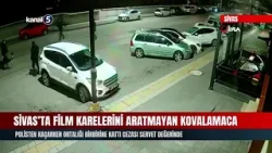Sivas’ta Film Karelerini Aratmayan Kovalamaca | Polisten Kaçarken Ortalığı Birbirine Kattı