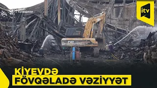 Rusiyanın hücumundan günlər sonra Kiyev vilayətində yanğınlar hələ də söndürülür
