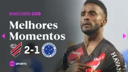 ATHLETICO VENCE E MENDOZA ANOTA UM GOLAÇO! ATHLETICO PARANAENSE 2 X 1 CRUZEIRO