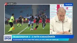 Trabzonspor Teknik Direktörü Abdullah Avcı, Soruları Yanıtladı