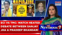 ECI Vs TMC Before Bengal Polls: WATCH Heated Argument Between Sanjay Jha & BJP's Pradeep Bhandari