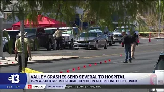 Las Vegas valley sees multiple major pedestrian involved crashes on Thursday