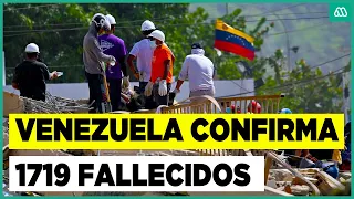Catastrophe in Venezuela: 1,719 confirmed dead after devastating earthquake