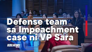 Depensa dapat ipaglaban lahat ng impeachment charges laban kay VP Sara | DZXL News