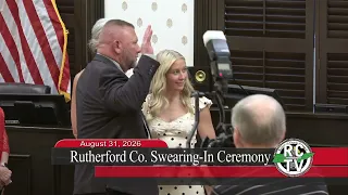 Rutherford County Swearing-In Ceremony - August 31, 2026