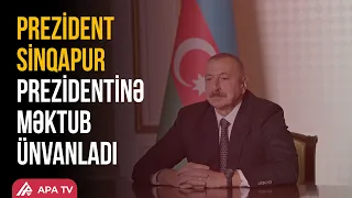İlham Əliyev Sinqapur Respublikasının Prezidentini təbrik edib | APA TV