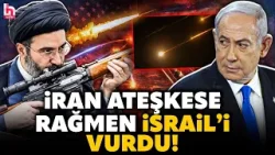 İran ateşkes dinlemedi, İsrail'e füze yağdırdı! Tel Aviv'de kıyamet koptu! Bölge alev topuna döndü!