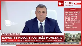 Sejko: Ekonomia shqiptare mbetet në trajektore pozitive, inflacioni pranë objektivit të BSH