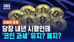 당장 내년 시행인데…'코인 과세' 논쟁 재점화 / SBS / 친절한 경제