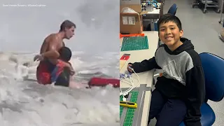 Father of boy saved in dramatic Santa Cruz surf rescue says son 'assumed he was going to die'