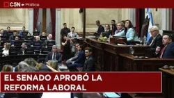 De cara al domingo, el GOBIERNO se anotó otra victoria legislativa y se aprobó la REFORMA LABORAL