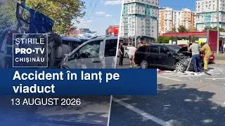 Știrile PRO TV (ORA 17:00) | ACCIDENT ÎN LANȚ PE VIADUCT | Moldova