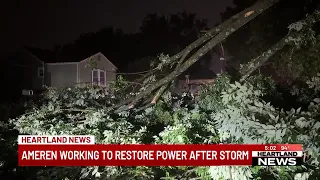 Ameren working to restore power after Wednesday night storms